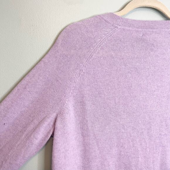 Apt 9 Cashmere Lavender Lilac Sweater long sleeve nwt women’s size L - Picture 3 of 8